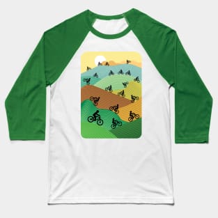 Grand Tour de Somewhere Baseball T-Shirt